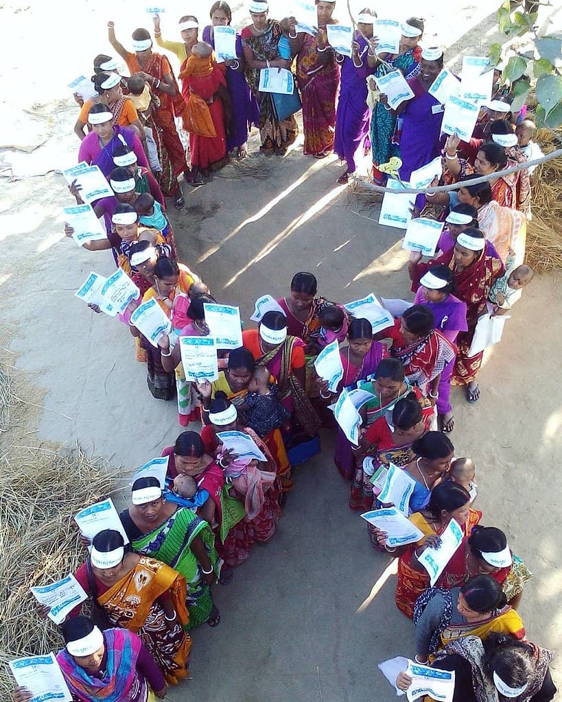 Indian community volunteers helping